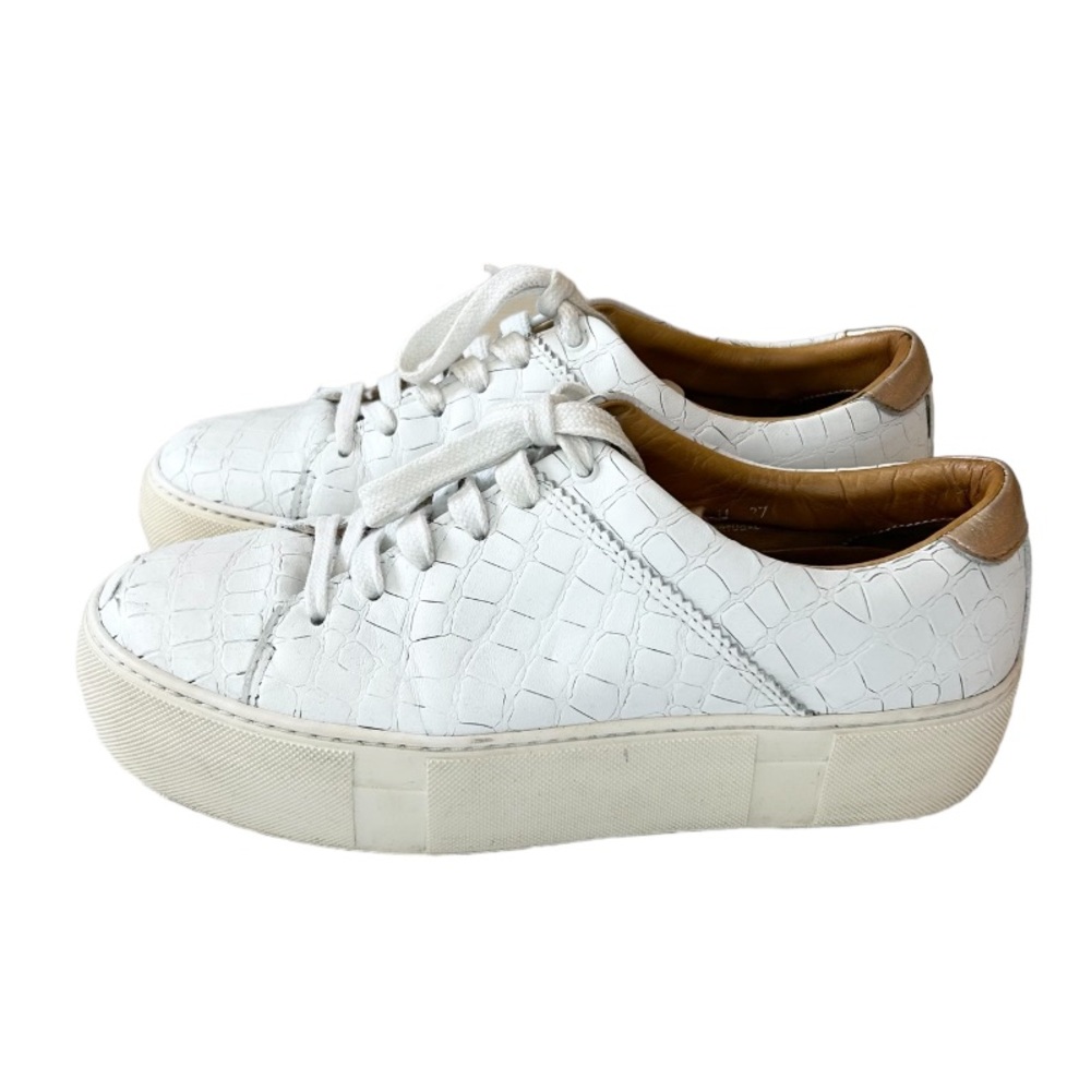 Sister x Soeur Lulu Platform Sneakers in Rose Gold & White
